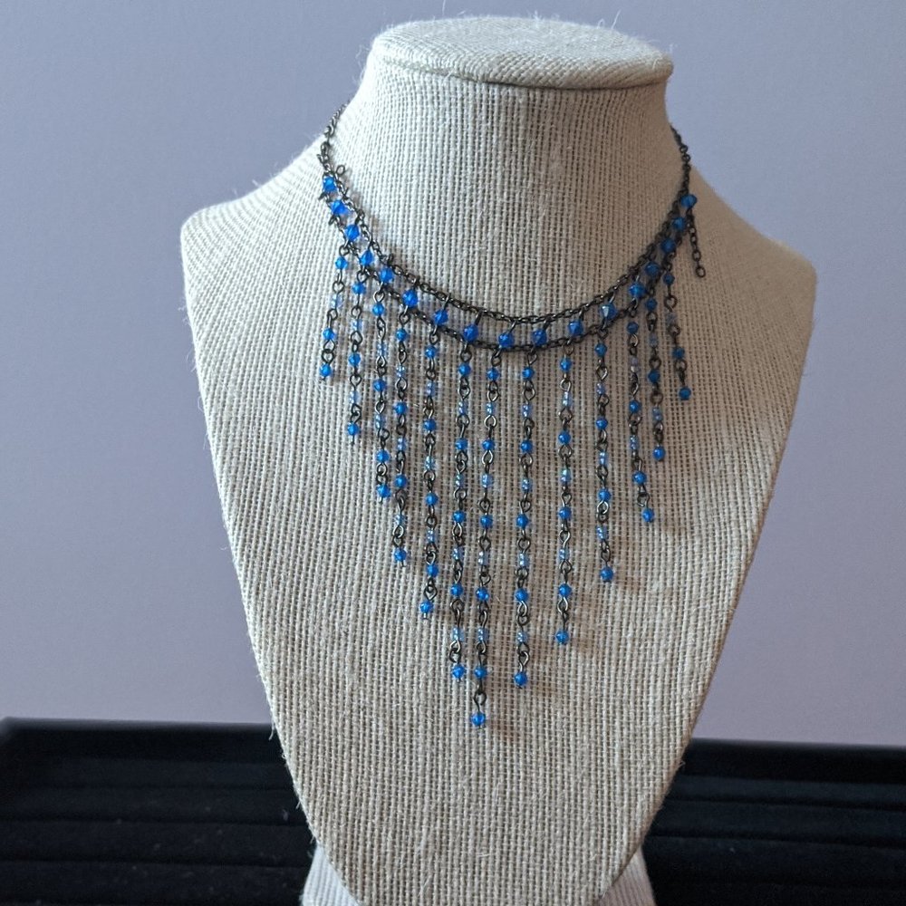 Blue Dangle necklace